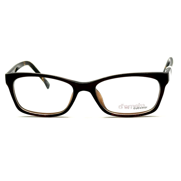 D'AMATO DT005 BROWN EYEGLASSES SUNGLASSES FRAMES 48-17-140